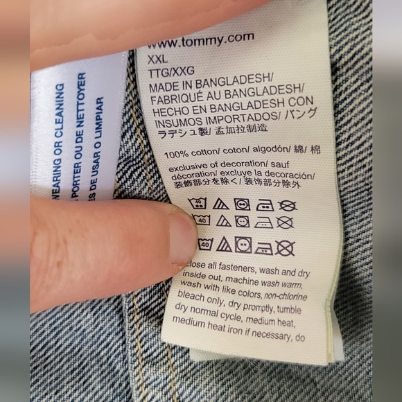 Rare Tommy Hilfiger Denim Jean Jacket Size XXL - Picture 3 of 7